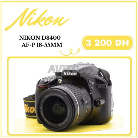 Nikon D3400 et obj AF-P 18-55mm VR
