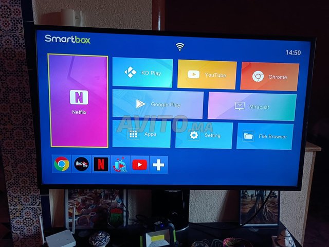 TV SAMSUNG 46 not smart - smart box azasat x96mini