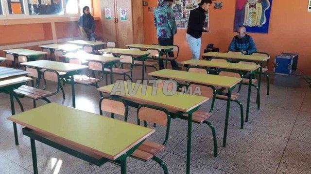 table scolaire semi métallique monoplace/biplace