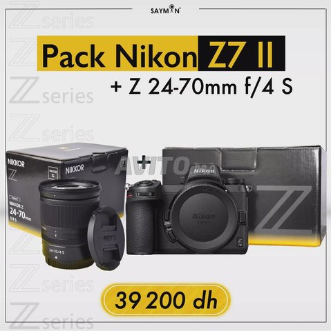  Pack Nikon Z7 II et obj Z 24-70mm f/4 S (Neuf)