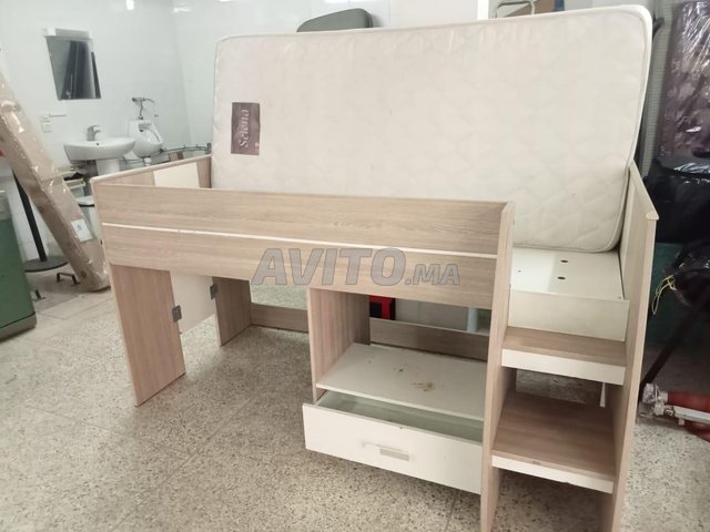 LIT ENFANTS AVEC COIN JOUETS ET MATELAS GRATUIT