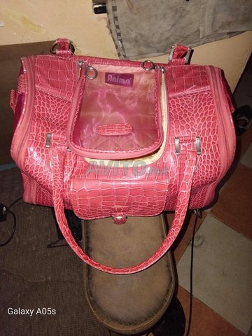 Sac de transport en cuir pour chat