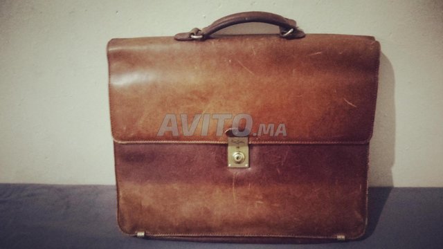 cartable en cuire marque pierre cardin original