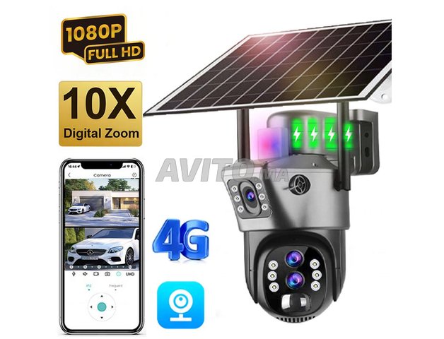 Double caméra Solaire 4G carte SIM 8MP
