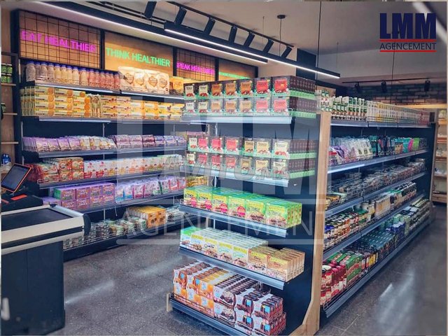 rayonnage alimentaires