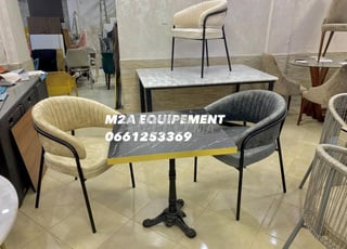 Chaise et table café restaurant r25