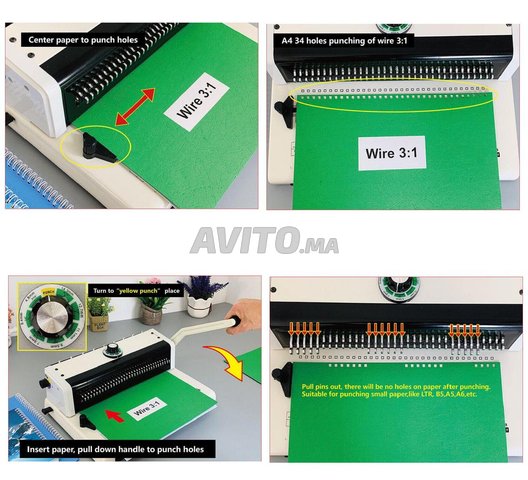 Perforatrice et relieuse format A4 Wire3.1
