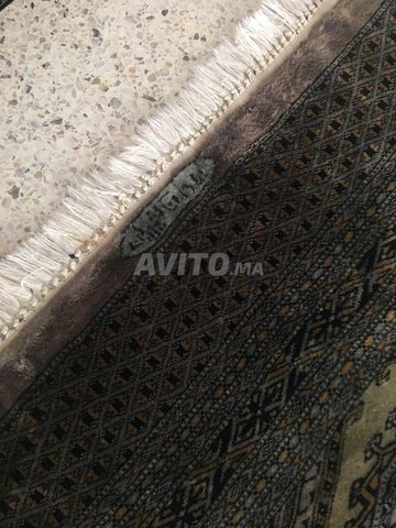 Long Tapis Persan en soie et laine