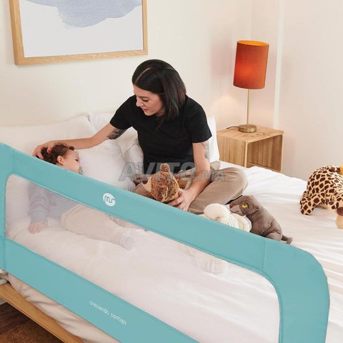 Barrière de lit 150 cm pliante à 2 hauteurs 3021