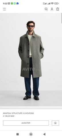 Manteau zara originale homme