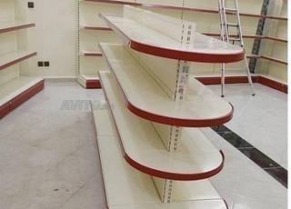 rayonnage murale supermarché