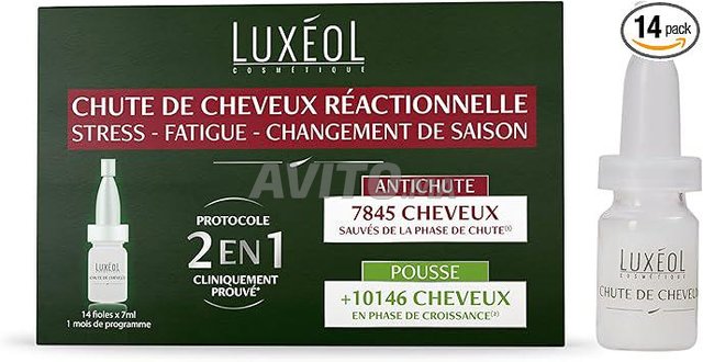 LUXÉOL - Chute De Cheveux Réactionnelle 2 En 1