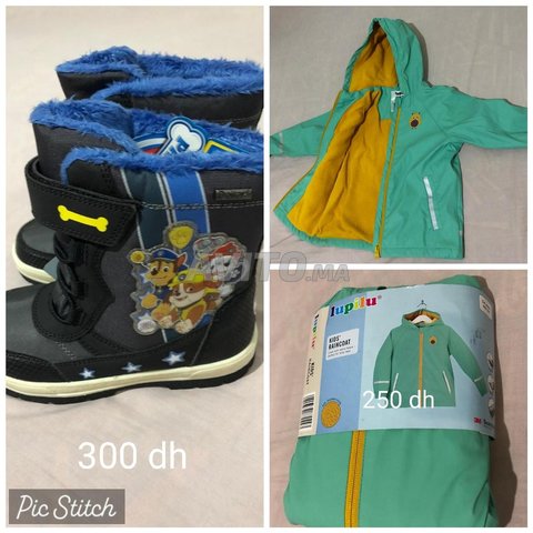 Bottes et veste imperméable 
