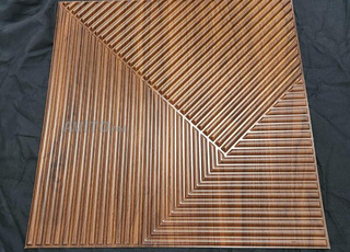 Panneau 3D effet bois lignes