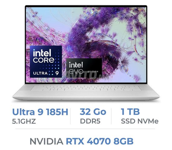 Dell XPS 16 9640 Ultra 9 Rtx4070 Oled (neuf)