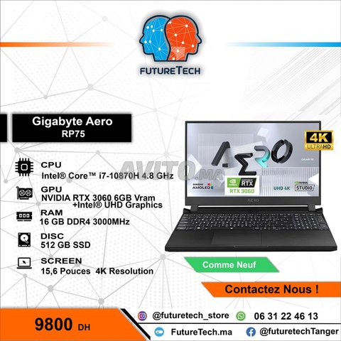 GIGABYTE Aero RP75 i7 10th