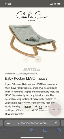 Transat BÉBÉ CHARLIE CRANE 