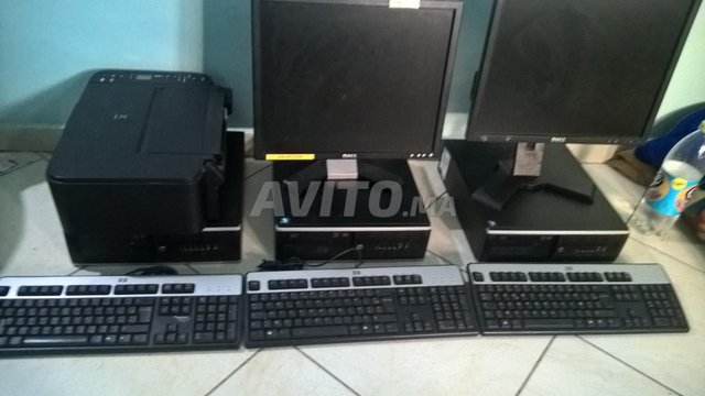 pc bureau et imprimante scanner