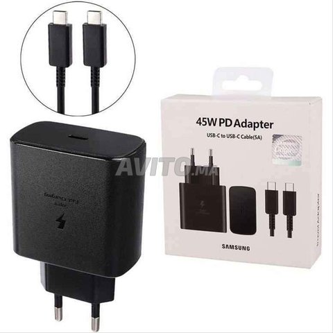 Charger💥 rapide 45W🔥 type-C - Avec câble🌟