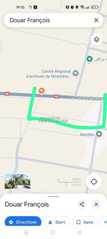 Terrain titré à Marrakech Rte d’Agadir