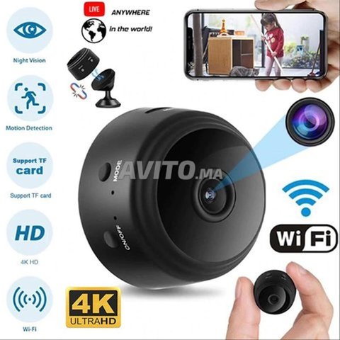 Caméra espion WIFI IP 4K Vision Nocturne Full HD