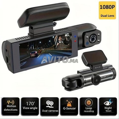 Caméra 3 Objectifs de tableau de bord HD 1080P