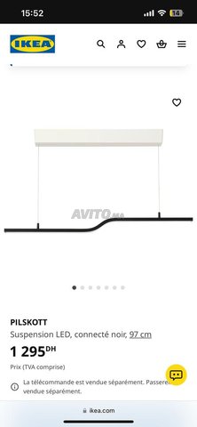 lampadaire à led connecté ikea pinskott 