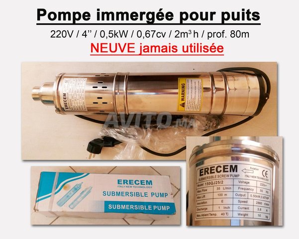Pompe immergée pour puits