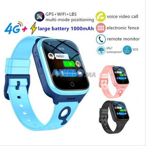 Montre GPS pour enfant 4G Wi-Fi Localisation