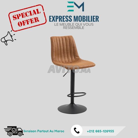 Tabouret  de bar VENEZA chaise haute réglable 