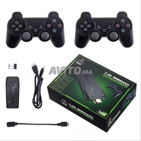 Console de jeu vidéo sans fil, écran HD 4K 64Gb