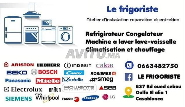 reparation refrigirateur machine a laver