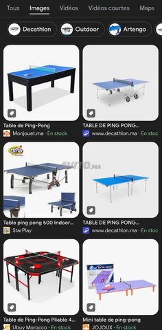 Cherche table de Ping pong