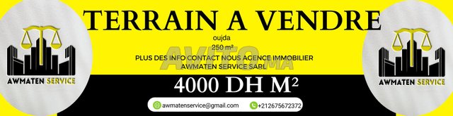 Terrain à vendre a oujda rout de jrada 