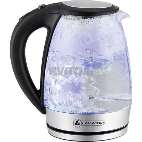 Lamacom Bouilloire électrique en verre 1,7L