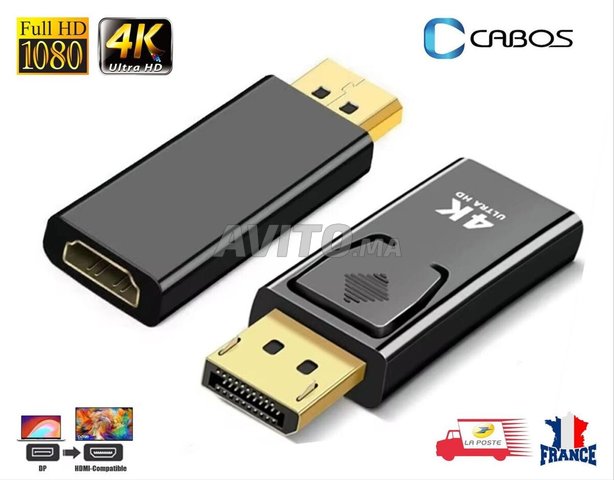 Adaptateur Display port DP mâle vers HDMI 