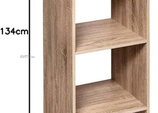 Rayonnage bois colonne 5 étagères