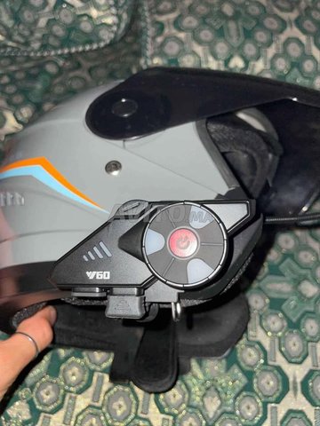 Kit d'Appel Bluetooth 5.3 RGB pour Casque Moto Y60