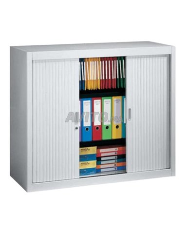 Armoire métallique porte a rideaux H100 L120 P45