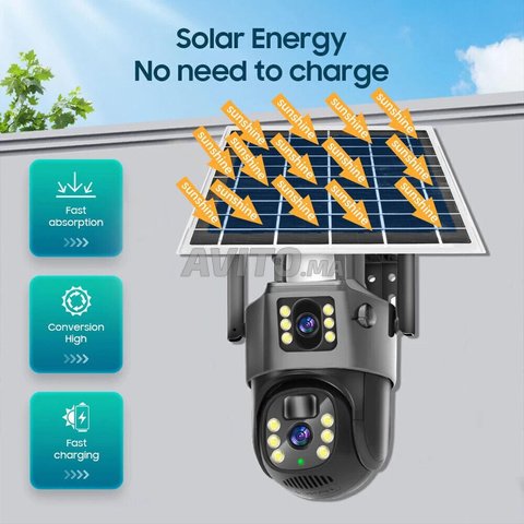  WiFi caméra solaire sans fil extérieur CCTV 