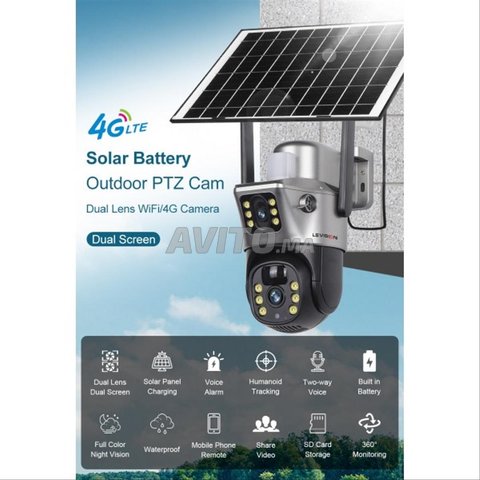 LS VISION Caméra Solaire 4G WiFi Extérieure 
