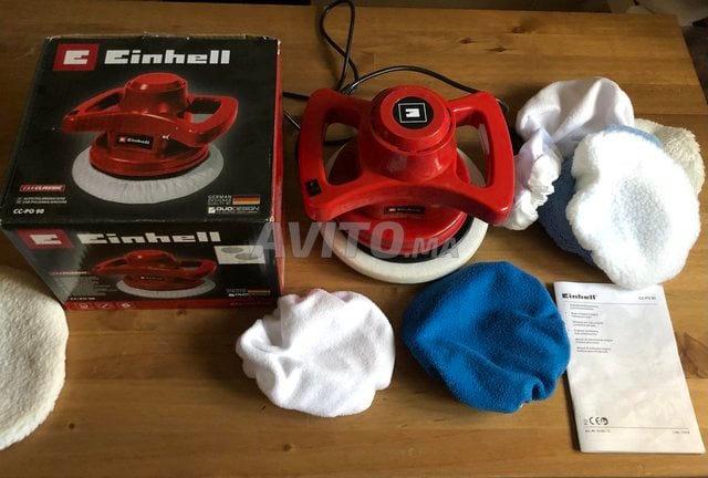 Einhell Polisseuse CC-PO & 10 tampons de polissage