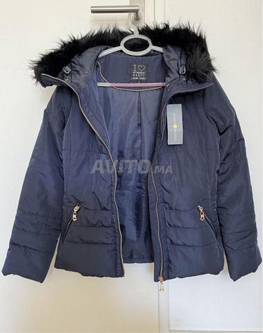 Doudoune bleu marine femme