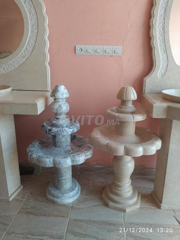 petite fontaine pour basin en marbre 
