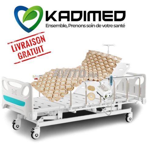 Lit électrique medical et matelas à air alternatif