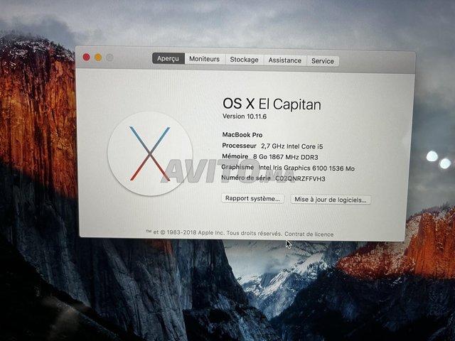 MacBook pro 2015 RETINA 13 pouces