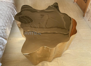 Table basse en inox doré GOVDE