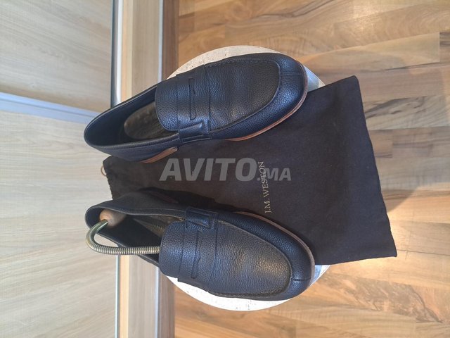 JM WESTON mocassin 180 en cuir veau grain caviar 