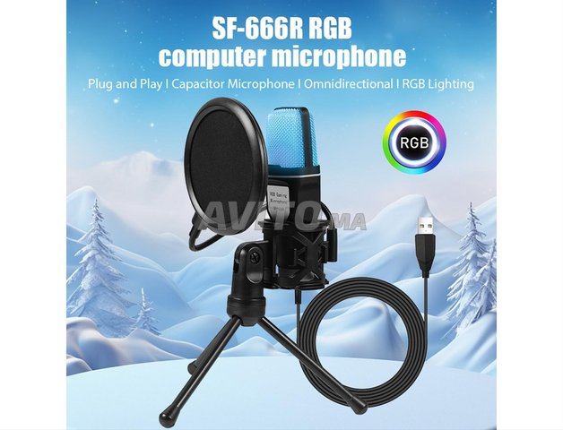 Microphone RGB USB Top Qualité SF666R 