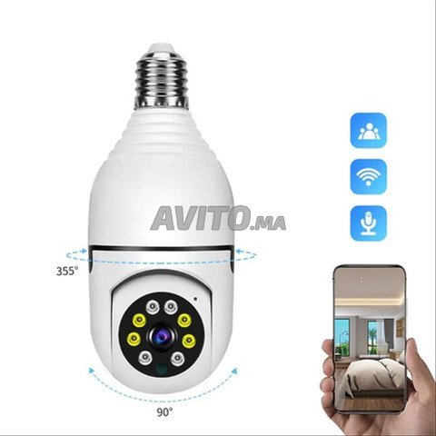 Caméra surveillance ampoule 360° WiFi